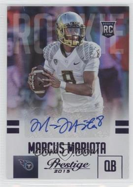 2015 Panini Prestige - [Base] - Extra Points Purple Signatures #264 - Rookie - Marcus Mariota /100