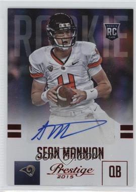 2015 Panini Prestige - [Base] - Extra Points Red Signatures #281 - Rookie - Sean Mannion