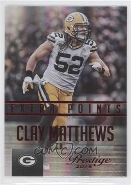 2015 Panini Prestige - [Base] - Extra Points Red #98 - Clay Matthews