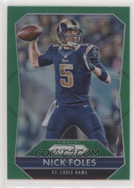 2015 Panini Prizm - [Base] - Green Prizm #96 - Nick Foles