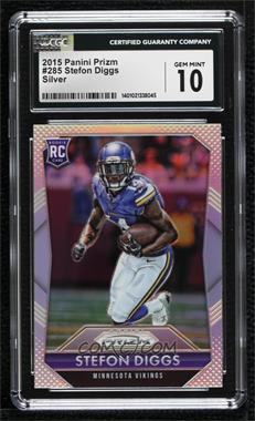 2015 Panini Prizm - [Base] - Silver Prizm #285 - Rookies - Stefon Diggs [CGC 10 Gem Mint]