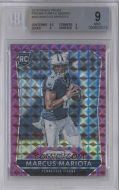 2015 Panini Prizm - [Base] - Violet Mosaic Prizm #264 - Rookies - Marcus Mariota /50 [BGS 9 MINT]