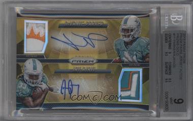 2015 Panini Prizm - Prizm Pairs - Gold Prizm #PP-DPJA - DeVante Parker, Jay Ajayi /25 [BGS 9 MINT]