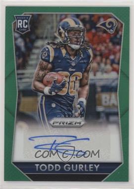 2015 Panini Prizm - Rookie Signatures - Green Prizm #RS-TG - Todd Gurley /99