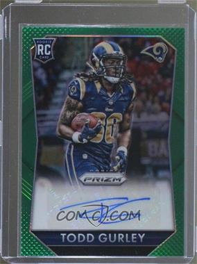 2015 Panini Prizm - Rookie Signatures - Green Prizm #RS-TG - Todd Gurley /99