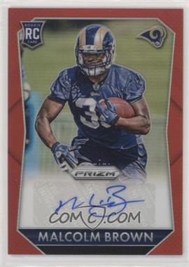 2015 Panini Prizm - Rookie Signatures - Red Prizm #RS-MB - Malcolm Brown /149