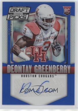 2015 Panini Prizm Collegiate Draft Picks - [Base] - Blue Prizm Autographs #166 - Deontay Greenberry /75