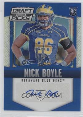 2015 Panini Prizm Collegiate Draft Picks - [Base] - Blue Prizm Autographs #228 - Nick Boyle /75