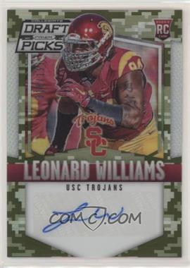 2015 Panini Prizm Collegiate Draft Picks - [Base] - Camo Prizm Autographs #130 - Leonard Williams /199