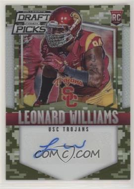 2015 Panini Prizm Collegiate Draft Picks - [Base] - Camo Prizm Autographs #130 - Leonard Williams /199