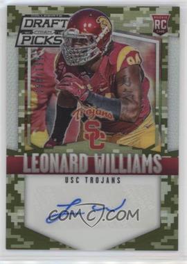 2015 Panini Prizm Collegiate Draft Picks - [Base] - Camo Prizm Autographs #130 - Leonard Williams /199