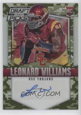 2015 Panini Prizm Collegiate Draft Picks - [Base] - Camo Prizm Autographs #130 - Leonard Williams /199