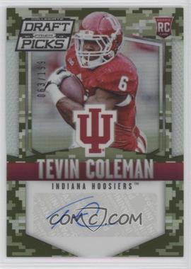 2015 Panini Prizm Collegiate Draft Picks - [Base] - Camo Prizm Autographs #145 - Tevin Coleman /199