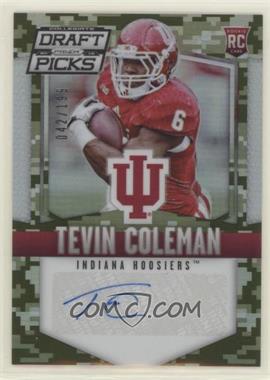 2015 Panini Prizm Collegiate Draft Picks - [Base] - Camo Prizm Autographs #145 - Tevin Coleman /199