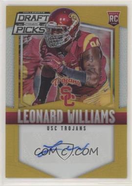 2015 Panini Prizm Collegiate Draft Picks - [Base] - Gold Prizm Autographs #130 - Leonard Williams /10