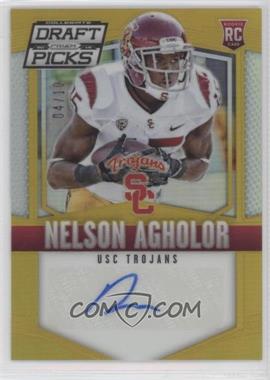 2015 Panini Prizm Collegiate Draft Picks - [Base] - Gold Prizm Autographs #134 - Nelson Agholor /10