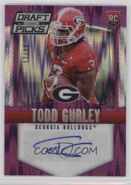 2015 Panini Prizm Collegiate Draft Picks - [Base] - Purple Flash Prizm Autographs #146 - Todd Gurley /99