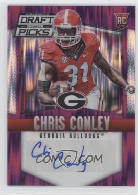 2015 Panini Prizm Collegiate Draft Picks - [Base] - Purple Flash Prizm Autographs #184 - Chris Conley /99