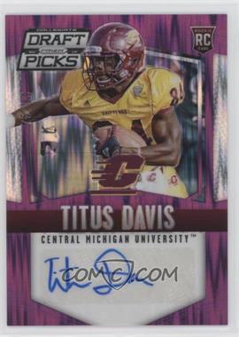 2015 Panini Prizm Collegiate Draft Picks - [Base] - Purple Flash Prizm Autographs #242 - Titus Davis /99