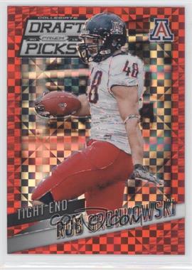 2015 Panini Prizm Collegiate Draft Picks - [Base] - Red Power Prizm #87 - Rob Gronkowski