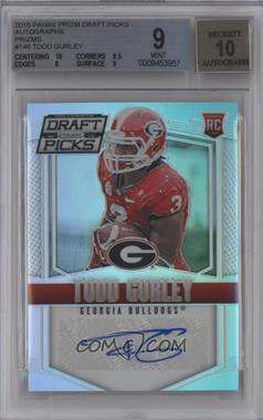 2015 Panini Prizm Collegiate Draft Picks - [Base] - Silver Prizm Autographs #146 - Todd Gurley [BGS 9 MINT]