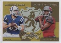 Andrew Luck, Jameis Winston #/25