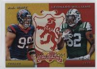 J.J. Watt, Leonard Williams #/99