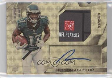 2015 Panini Spectra - [Base] - Gold Prizm Laundry Tags NFLPA Logo #169 - Rookie Patch Autographs - Nelson Agholor /1