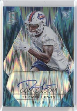 2015 Panini Spectra - [Base] - Neon Blue Prizm #205 - Rookie Autographs - Dezmin Lewis /50