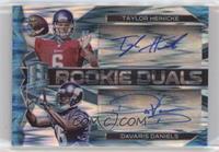 Rookie Dual Autographs - DaVaris Daniels, Taylor Heinicke #/50