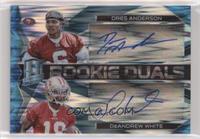 Rookie Dual Autographs - DeAndrew White, Dres Anderson #/50