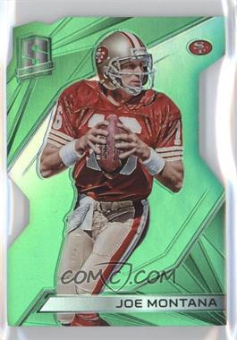 2015 Panini Spectra - [Base] - Neon Green Prizm Die-Cut #58.1 - Joe Montana (49ers) /15