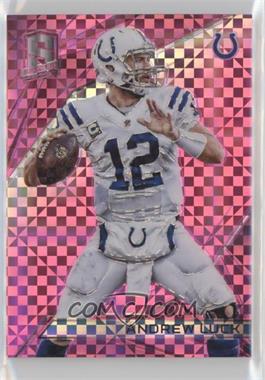 2015 Panini Spectra - [Base] - Neon Pink Prizm #8.1 - Andrew Luck (White Jersey) /10