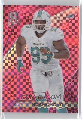 2015 Panini Spectra - [Base] - Neon Pink Prizm #86 - Ndamukong Suh /10