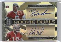 Rookie Dual Autographs - DeAndrew White, Dres Anderson #/199