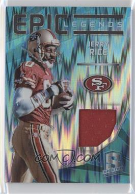 2015 Panini Spectra - Epic Legends Materials - Neon Blue Prizm #LM-JR - Jerry Rice /50