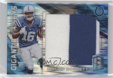 2015 Panini Spectra - Gigantic Jerseys - Neon Blue Prizm #GJ-PD - Phillip Dorsett /50