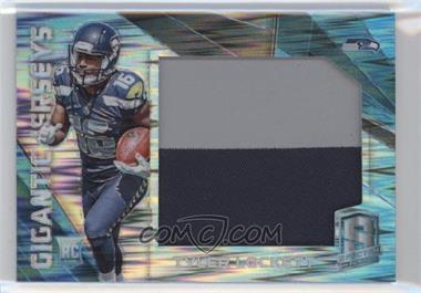 2015 Panini Spectra - Gigantic Jerseys - Neon Blue Prizm #GJ-TL - Tyler Lockett /50