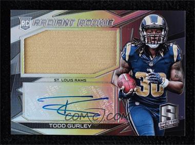 2015 Panini Spectra - Radiant Rookie Patch Signatures #RRMS-TG - Todd Gurley /49
