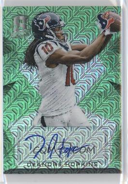 2015 Panini Spectra - Signatures - Neon Green Prizm #S-DAH - DeAndre Hopkins /10