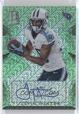 2015 Panini Spectra - Signatures - Neon Green Prizm #S-JH - Justin Hunter /25