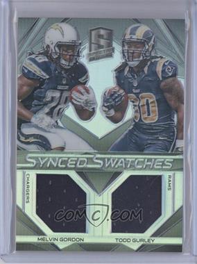 2015 Panini Spectra - Synced Swatches #SS-RB - Melvin Gordon, Todd Gurley /199
