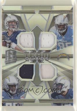 2015 Panini Spectra - Team Quads #TQ-SDC - Philip Rivers, Antonio Gates, Keenan Allen, Melvin Gordon /99