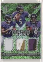 Buck Allen, Joe Flacco, Breshad Perriman #/25