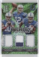 Donte Moncrief, Andrew Luck, Phillip Dorsett #/25