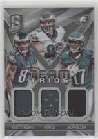 Jordan Matthews, Zach Ertz, Nelson Agholor #/199