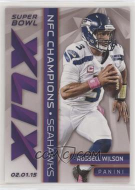 2015 Panini Super Bowl XLIX - Promo Pack Seahawks #1 - Russell Wilson