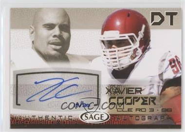 2015 Sage Autographed - [Base] - Gold #A14 - Xavier Cooper /20