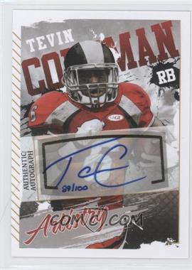 2015 Sage Hit - Artistry - Autographs #AA-3 - Tevin Coleman /100