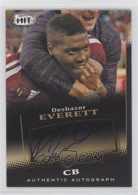 2015 Sage Hit - Autographs - Black #A128 - Deshazor Everett